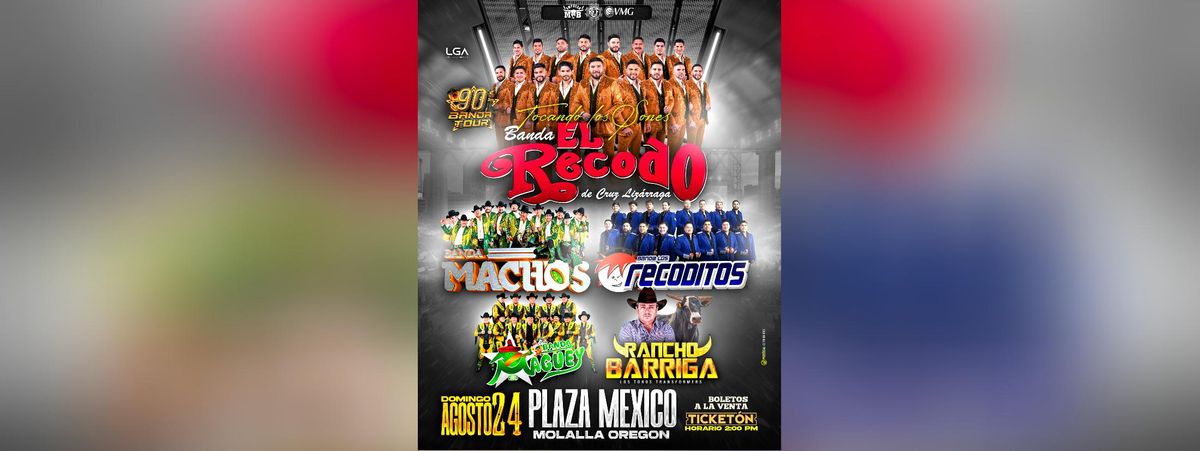 BANDA EL RECODO, BANDA MACHOS, LOS RECODITOS Y MAS in Molalla, 24 August | Event in Molalla | AllEvents