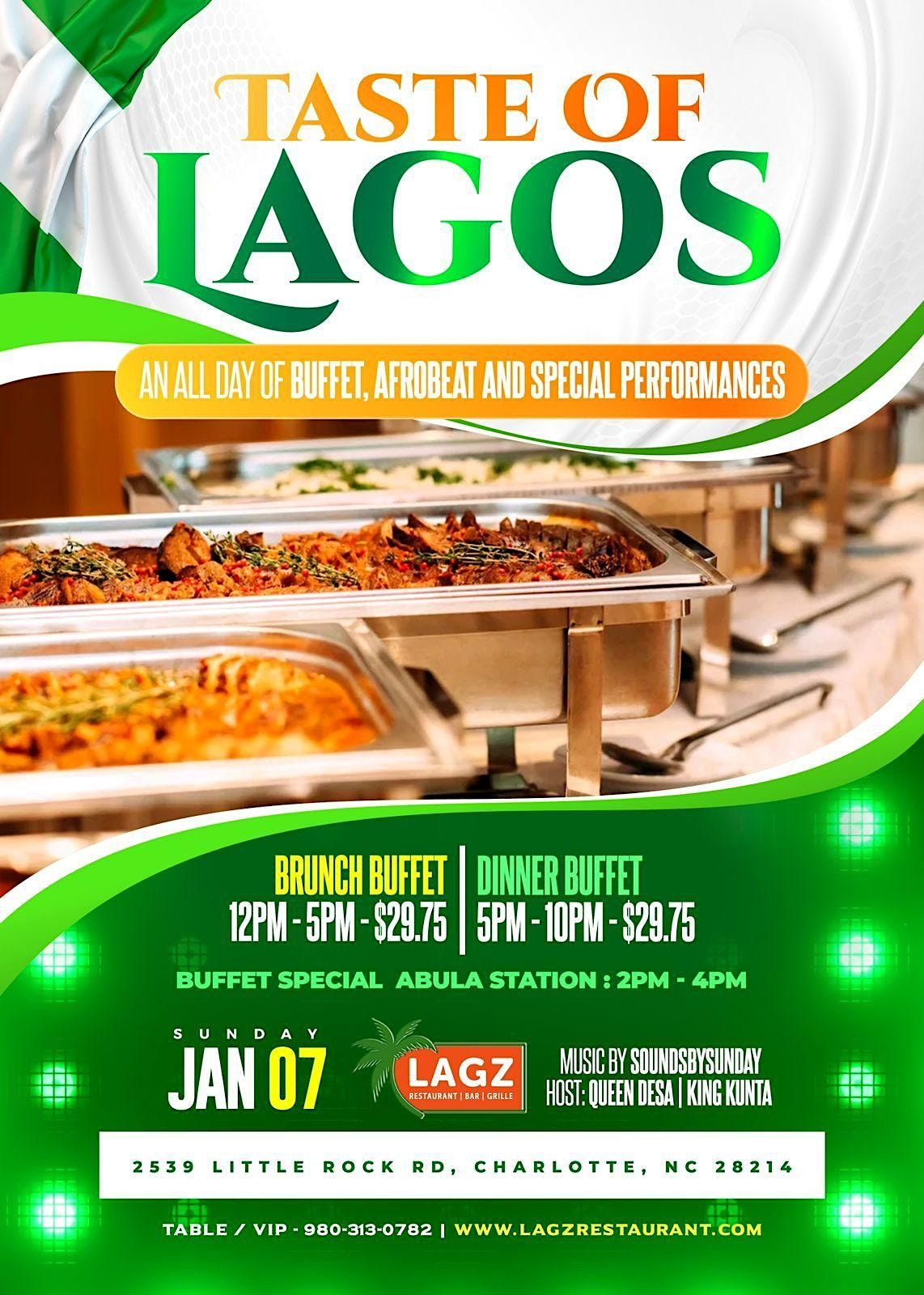 TASTE OF LAGOS - | BUFFET | AFROBEAT PERFORMANCES | DAY PARTY | | Event in Charlotte | AllEvents
