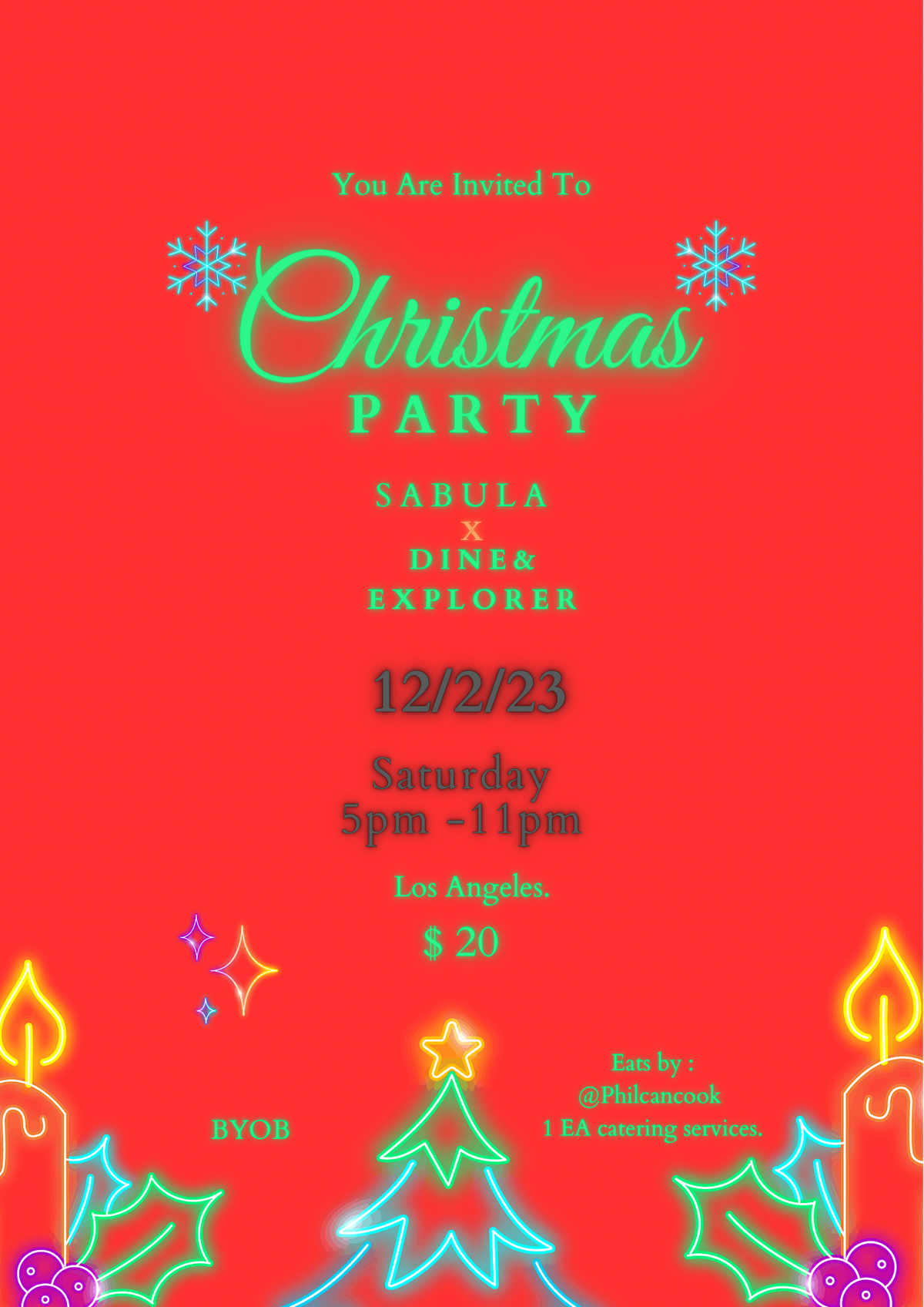 Sabula x Dine & Explore Christmas Party, 831 Venice Blvd. 102, Los