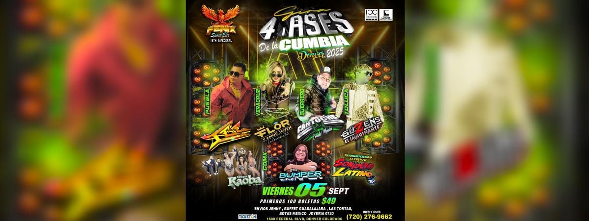 ICC, GUZENS, FANTOCHE, FLOR & MAS , 5 September | Event in Denver | AllEvents