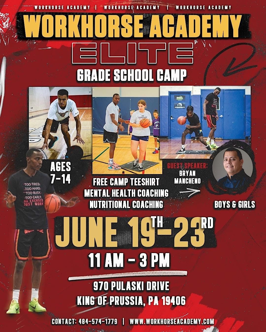 Elite Basketball Grade School OneDay Clinic, 970 Pulaski Dr, King of