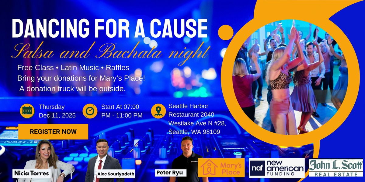 Salsa & Bachata Night – Dance, Donate & Connect!, 11 December | Event in Seattle | AllEvents