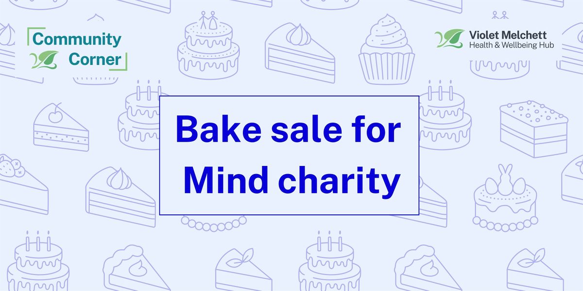 Mind charity bake sale, Violet Melchett Health Centre, Flood Walk, London, UK, 11 April 2024