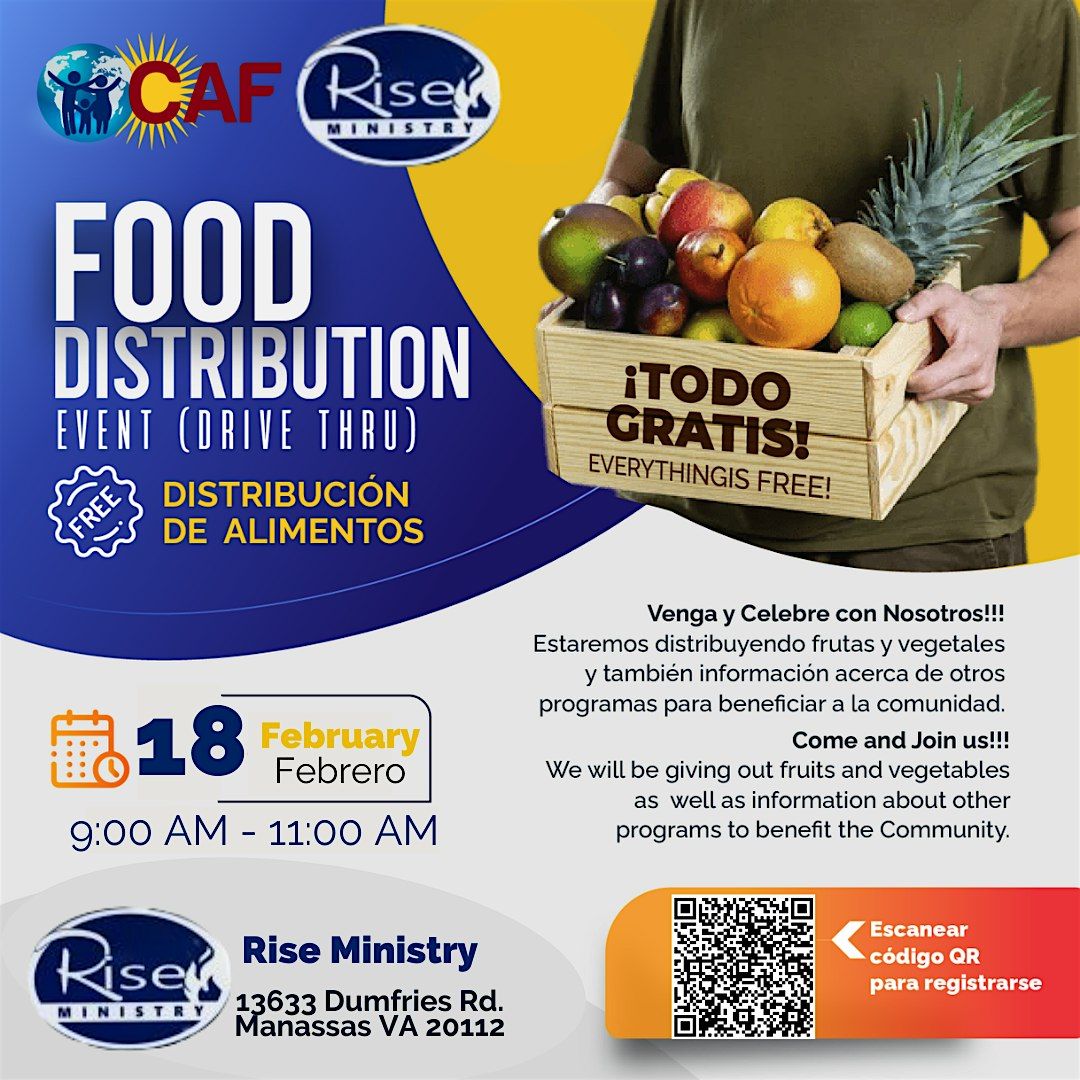 Manassas VA Food Distribution Event / Distribución de Alimentos, Rise