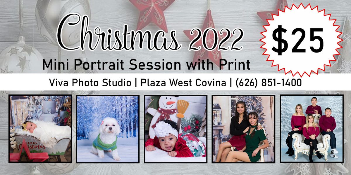 Christmas Photo Session at Plaza West Covina, Viva Photo Studio, West