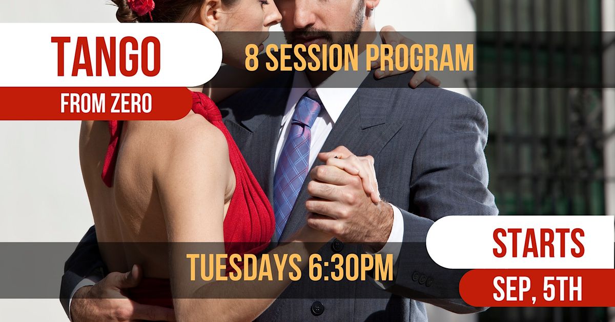 Tango Program Tango From Zero- 8 Session Beginner Program, Starlight Dance Studio ...