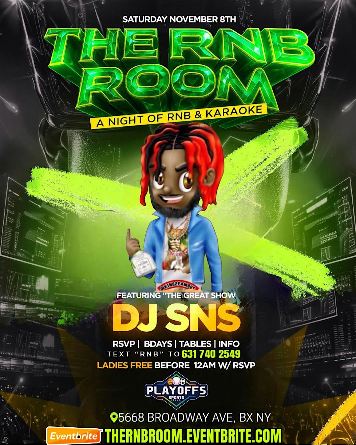 "THE RNB ROOM" @ PLAYOFFS A NIGHT OF RNB & KARAOKE | Event in The Bronx | AllEvents