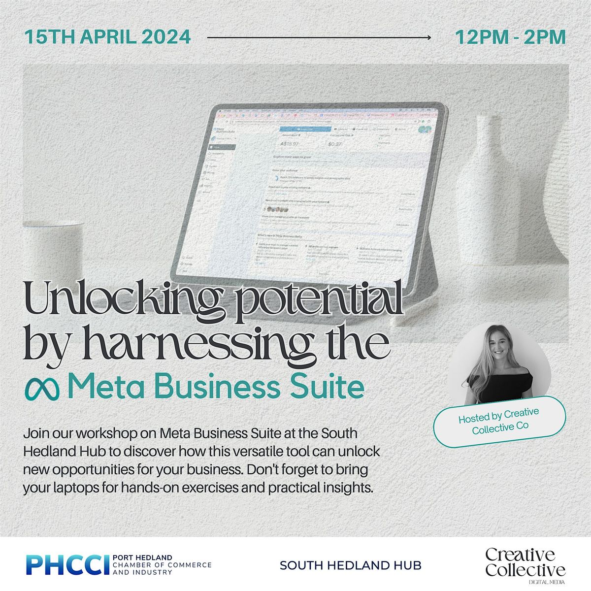 Meta Business Suite, PHCCI South Hedland Hub, 15 April 2024 | AllEvents