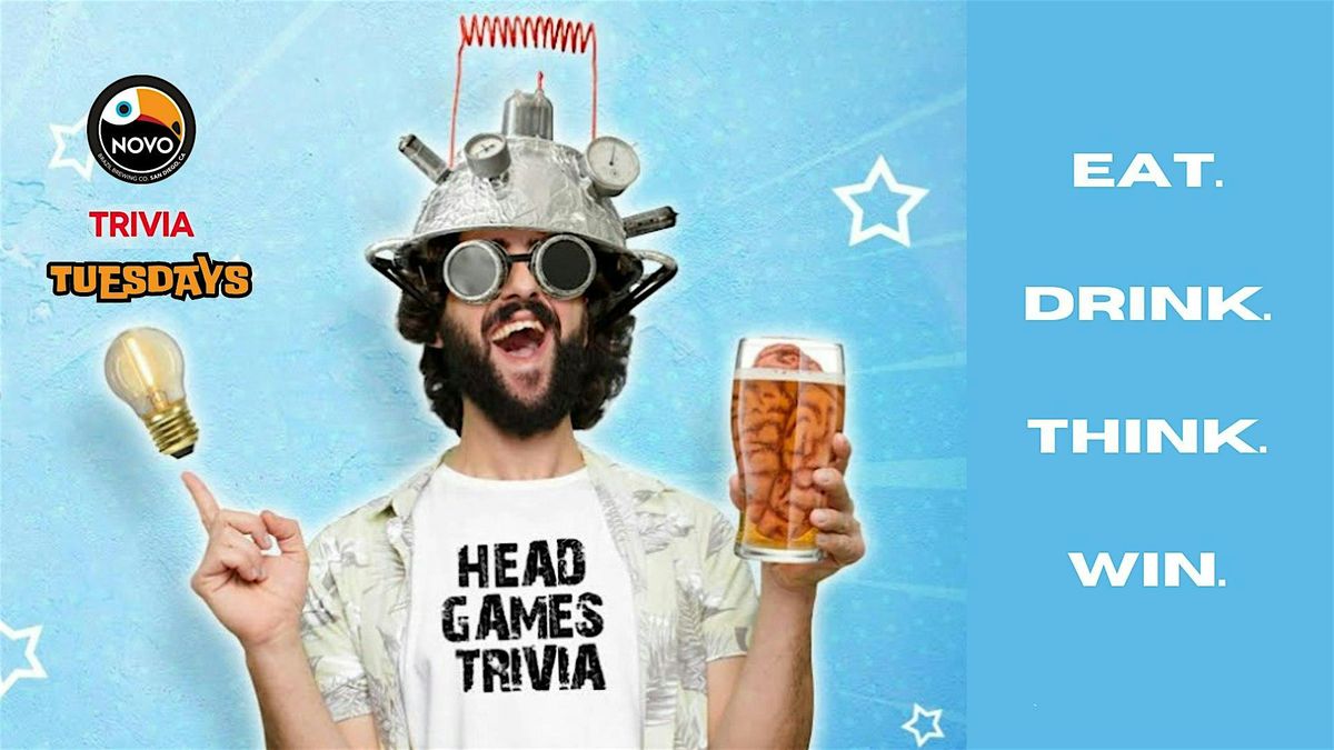 TRIVIA TUESDAYS AT NOVO BREWING | Event in San Diego | AllEvents