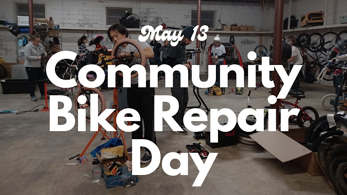 Community Bike Repair Event, Oak City Cares, Raleigh, 13 May 2023