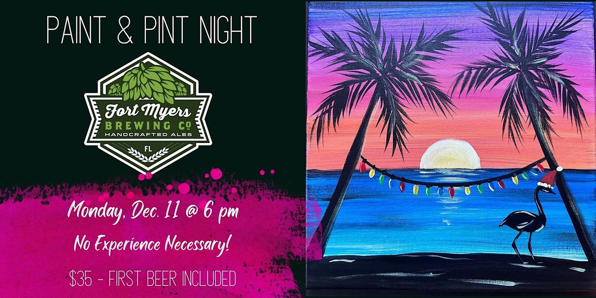 Paint & Pint Night Fort Myers Brewing Company, Fort Myers Brewing