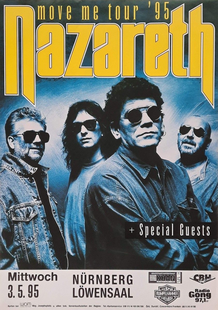 Nazareth Nürnberg Tickets, 1 December | Event in Nürnberg | AllEvents