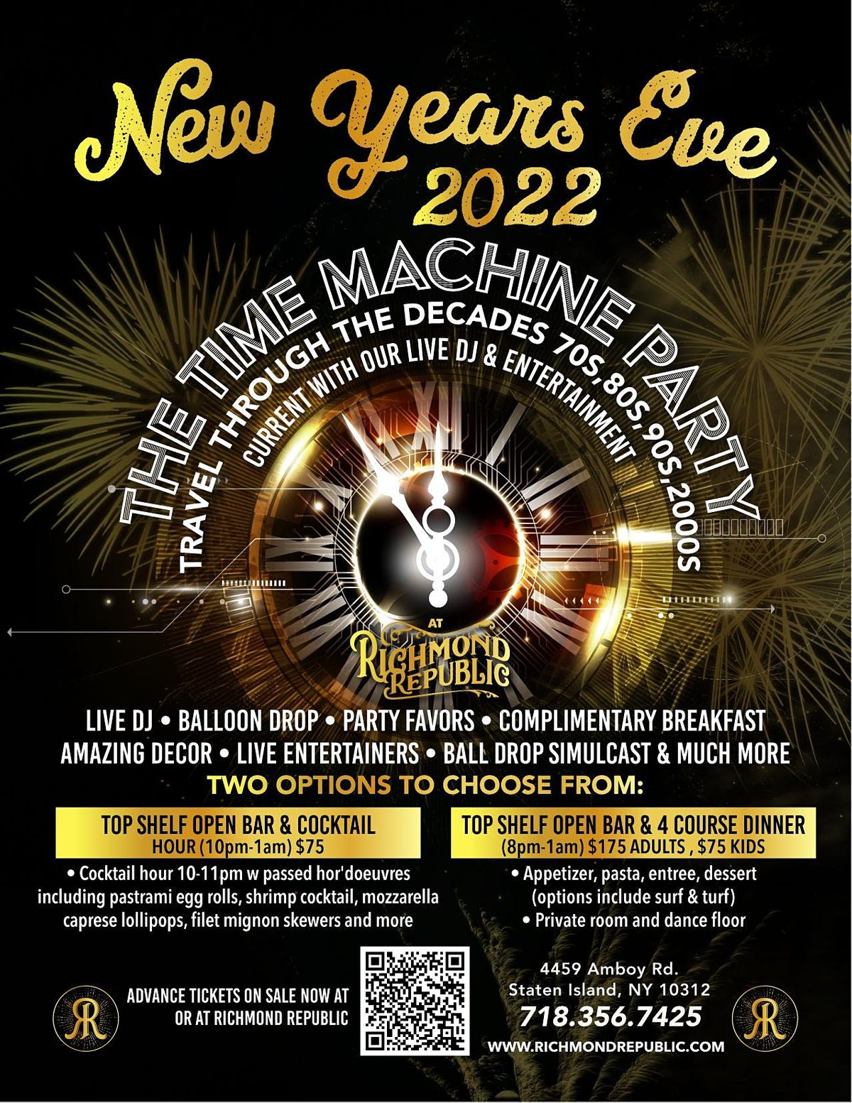 New Years Eve at Richmond Republic, Richmond Republic, Staten Island