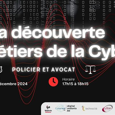 A la découverte des métiers de la cyber, Campus Numérique de Wallonie ...