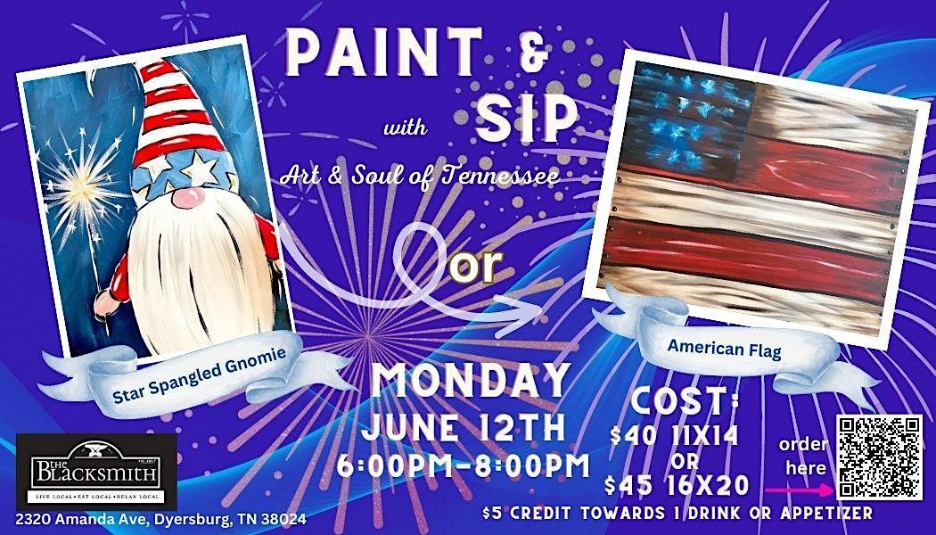 Paint & Sip at Blacksmith Restaurant, The Blacksmith Restaurant