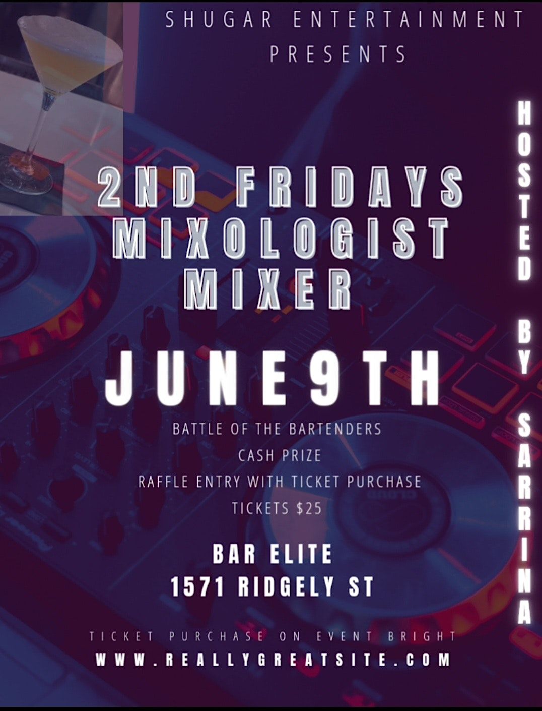 2ndFridays MIXOLOGIST MIXER, Bar Elite, Baltimore, 9 June to 10 June
