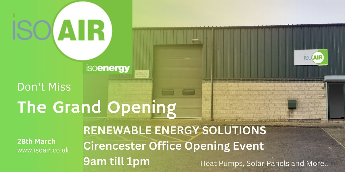 ISO Air Cirencester Office Opening, GL7 1YG, Cirencester, 28 March 2023