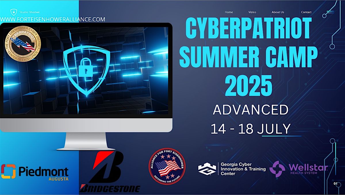 CyberPatriot Summer Camp 2025 (Advanced), 14 July | Event in Augusta | AllEvents