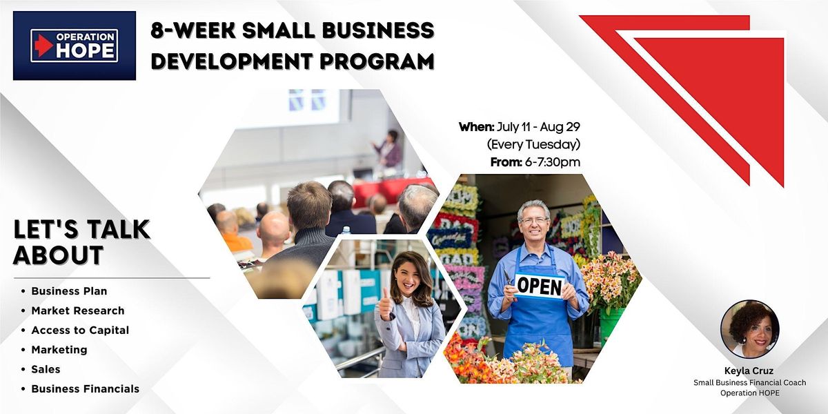 Free 8-week Small Business Development Program, August 29 2023 | Online ...