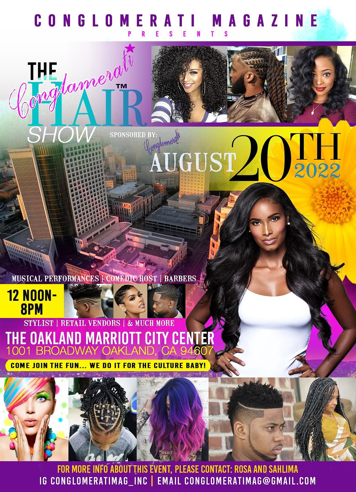 CONGLAMERATI HAIR-SHOW, Oakland Marriott City Center, August 20 2022 |  AllEvents.in