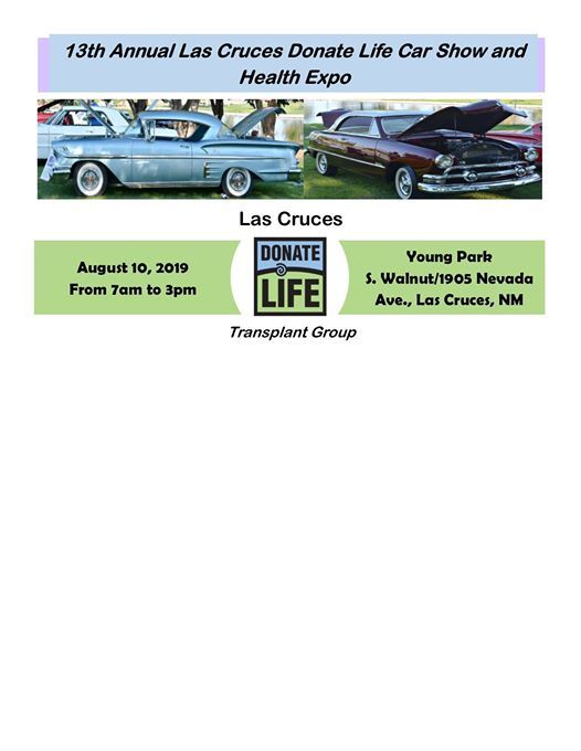 13th Annual Las Cruces Donate Life Car Show, Young Park, Las Cruces