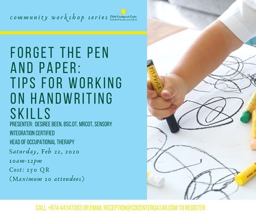 Tips For Working On Handwriting Skills Workshop At Child