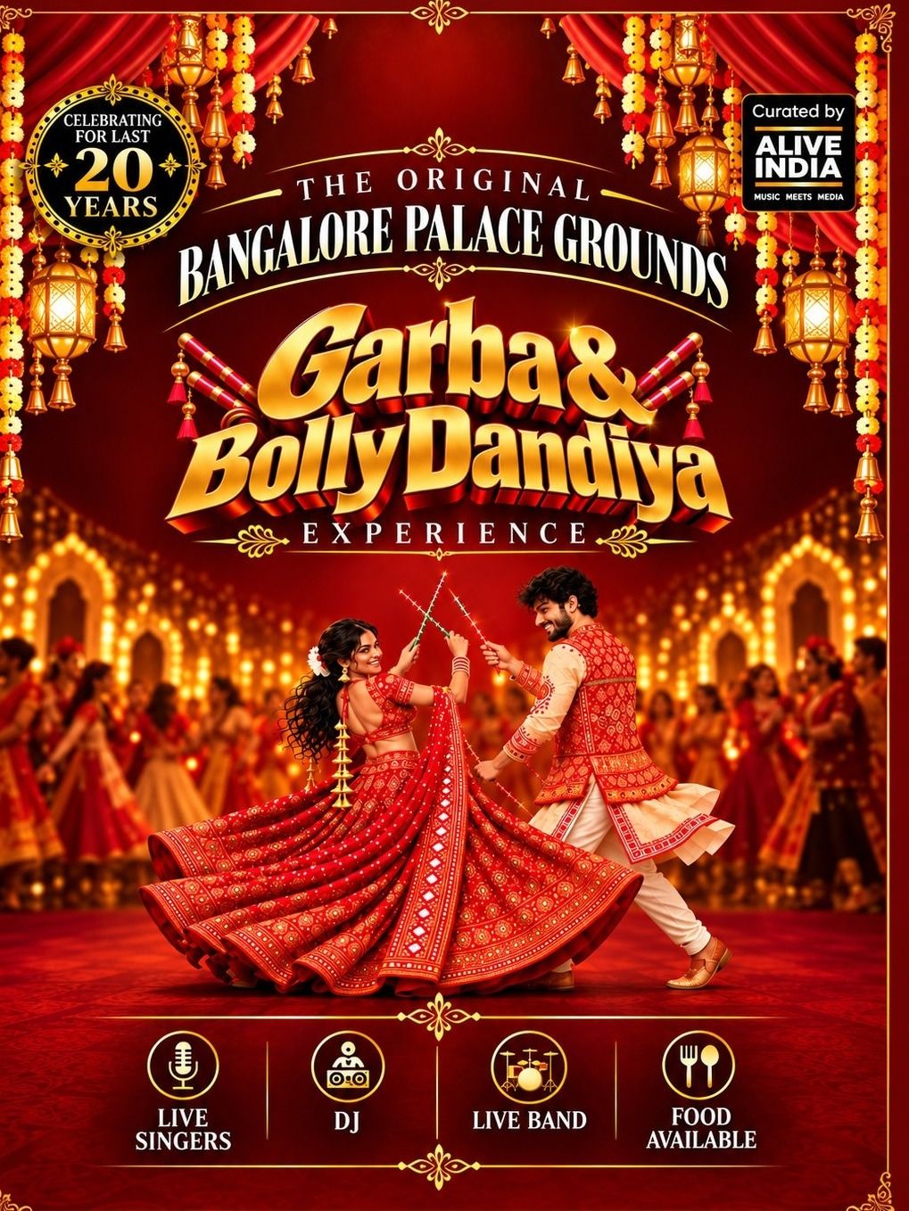 Attend Garba and Bolly Dandiya Dhamaka at Palace Grounds in Bangalore ...