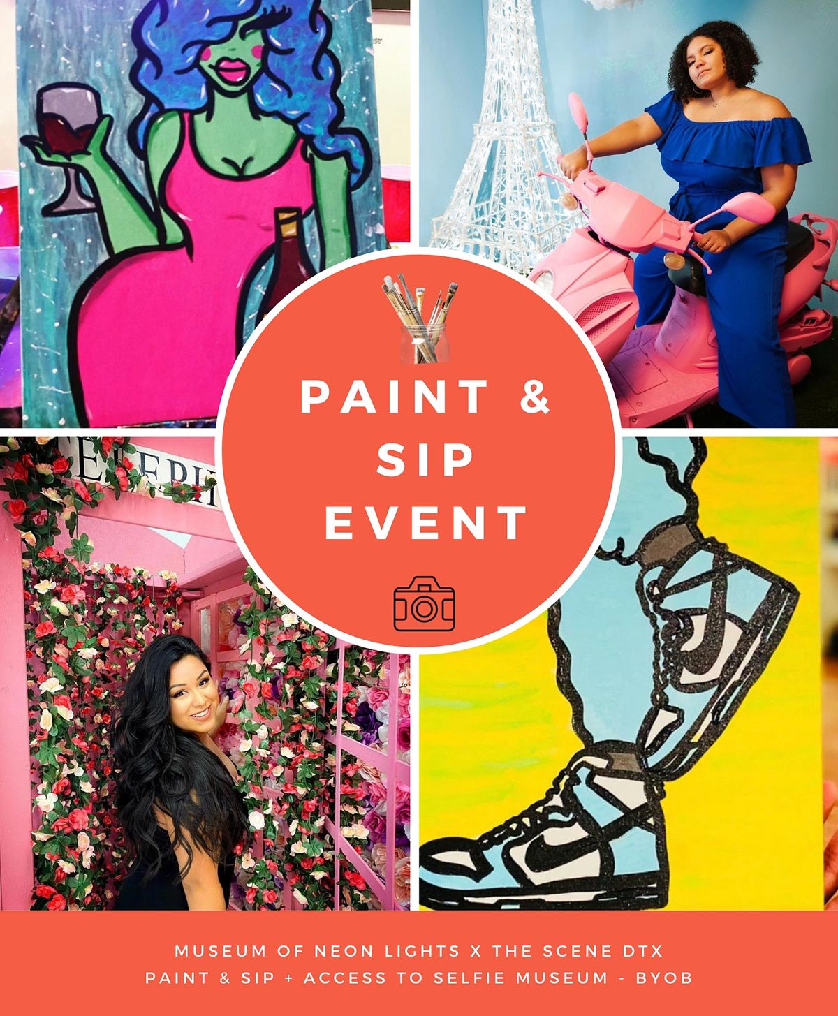 Sip & Paint + Selfie Museum, Museum Of Neon Lights, frisco, May 7 2022