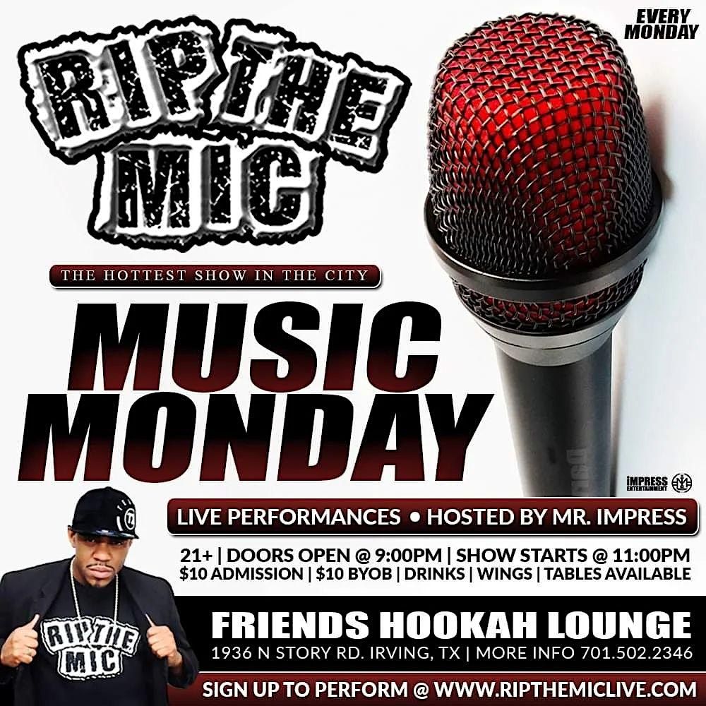 RIP THE MIC LIVE FRIENDS HOOKAH LOUNGE (DALLAS, TX), Friends Hookah
