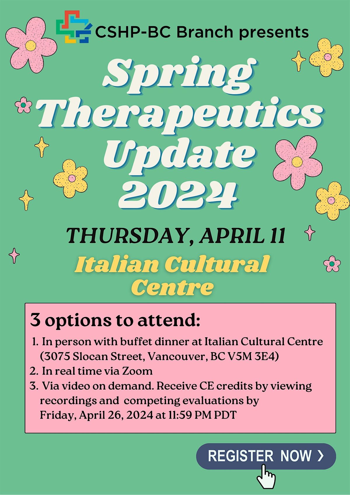 CSHPBC Spring Therapeutics Update 2025, 3075 Slocan St, Vancouver, 11