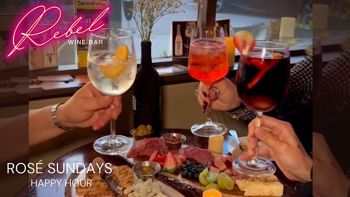 ROSÉ SUNDAYS HAPPY HOUR, Rebel Wine Bar, Oakland Park, 10 September