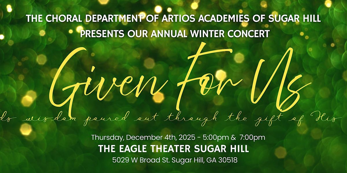 Winter Concert - Given For Us, 4 December | Event in Sugar Hill | AllEvents