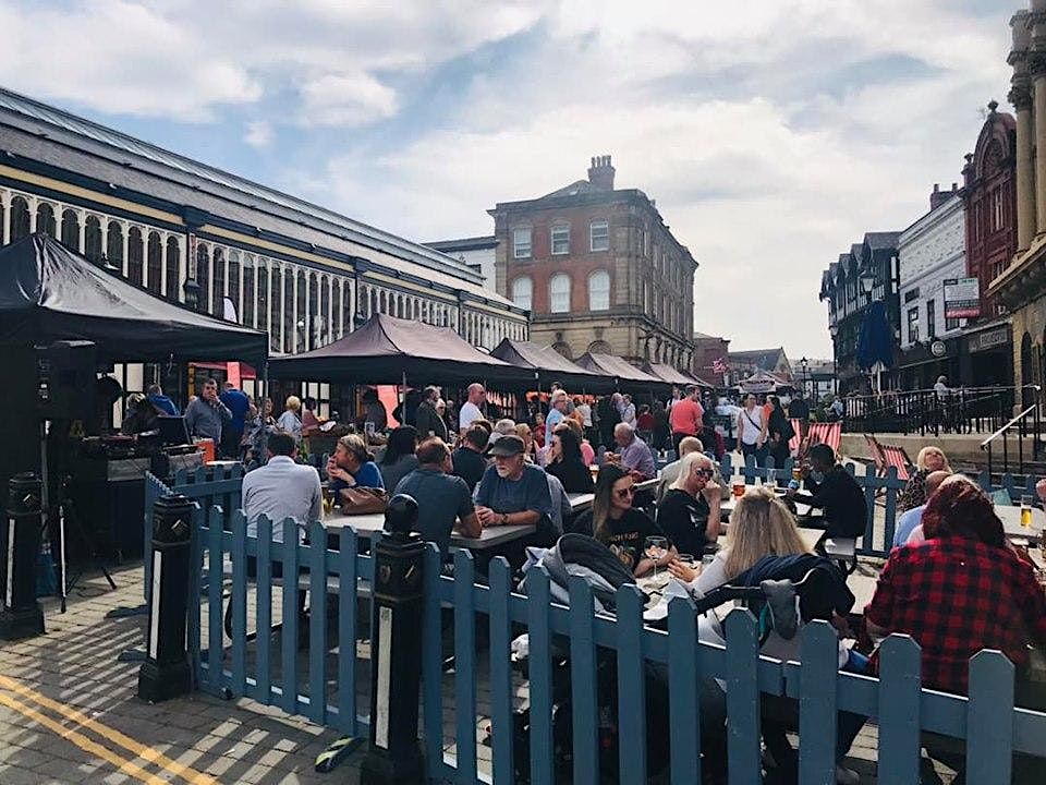 Stockport Outdoor Market, Market Hall, Stockport, 29 July 2023