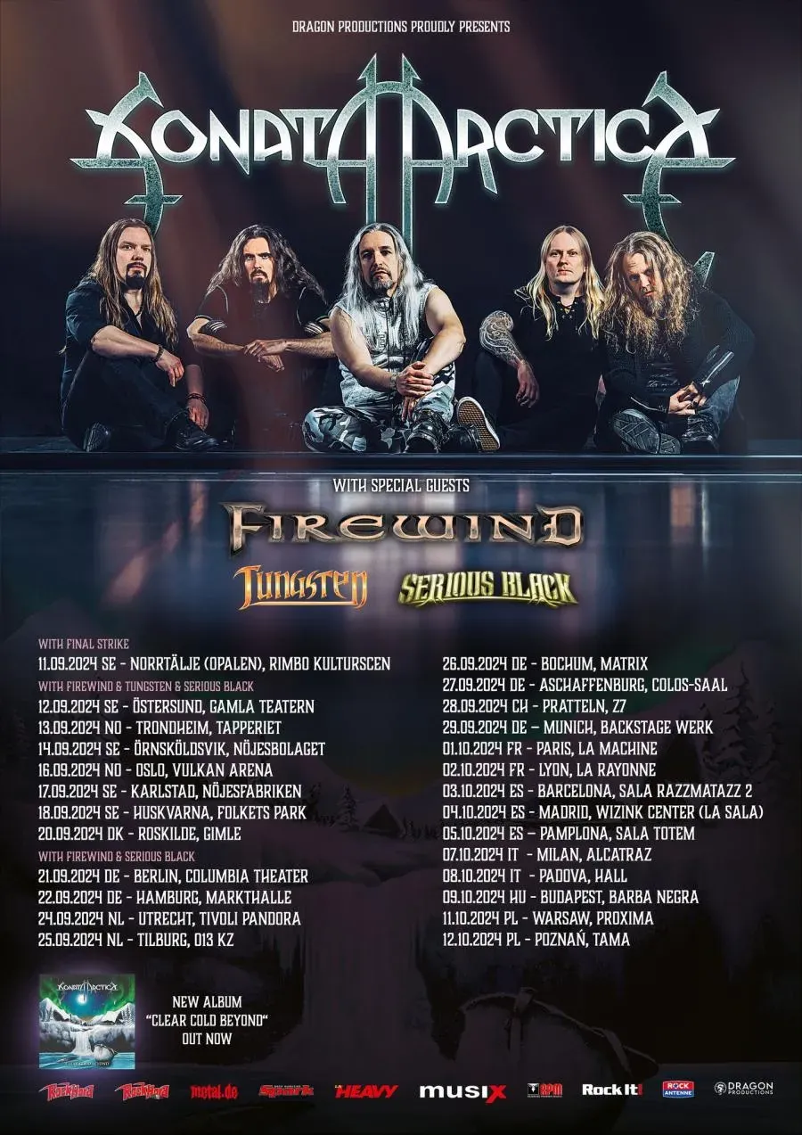Sonata Arctica at Baltimore SoundStage, 4 October | Event in Baltimore | AllEvents