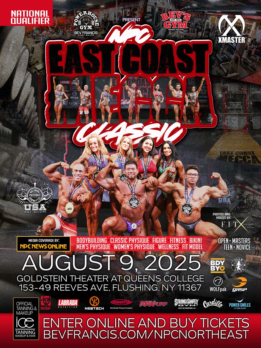 NPC East Coast Mecca Classic - Prejudging, 8 August | Event in Flushing | AllEvents
