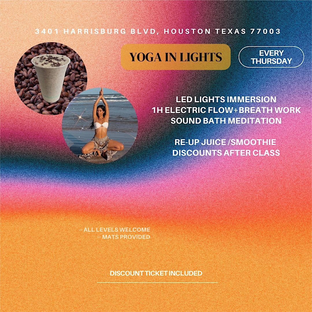 YOGA In Lights Electric Flow Inside An LED Light Exhibit In EaDo The yoga-in-lights-electric-flow-inside-an-led-light-exhibit-in-eado-the
