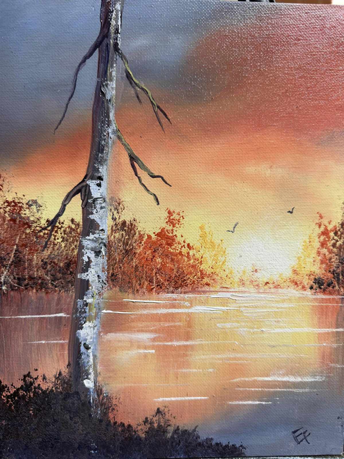 Oil Painting Class - Fall Sunset, Fox Run Golf Club, Johnstown, 27 ...