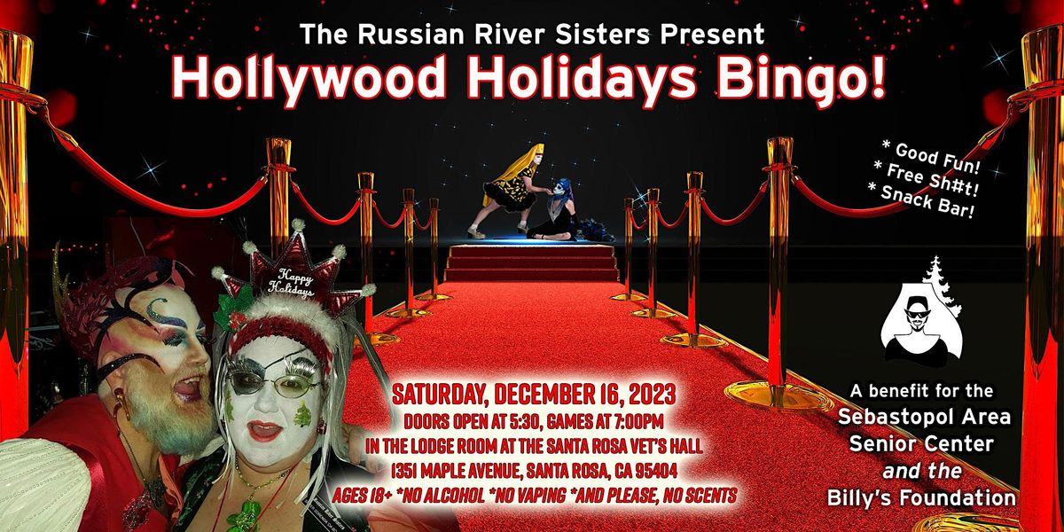Hollywood Holidays Bingo A Night of a Thousand Stars, Santa Rosa