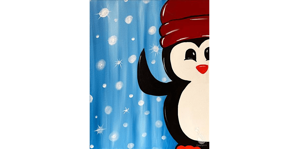 Frosty Penguin - Paint and Sip in Houston | Classpop!™, 24 December | Event in Houston | AllEvents