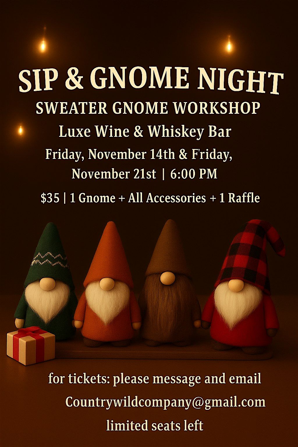 Sip & Gnome Friday November 21st, 21 November | Event in Centralia | AllEvents