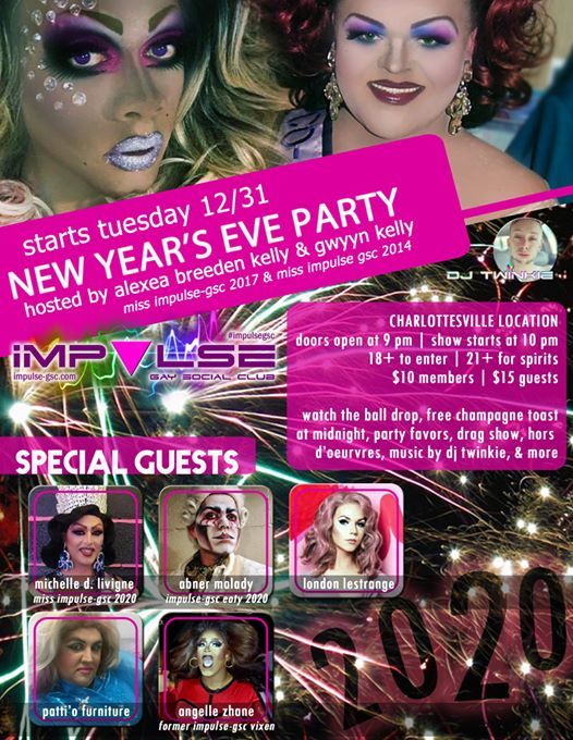 Huntsville weekend roundup november 22-24 New Years Eve at Impulse | Charlottesville