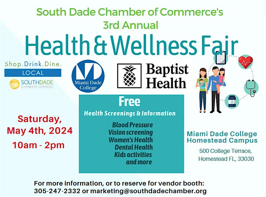 Health & Wellness Fair 2024!, Miami Dade College - Homestead Campus, 4 May  2024 | AllEvents.in