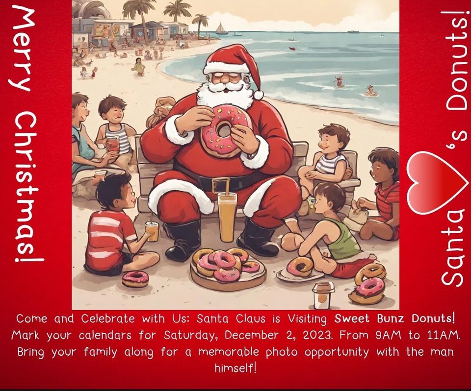 Donuts with Santa, Sweet Bunz Donuts, Port Saint Joe, December 2 2023