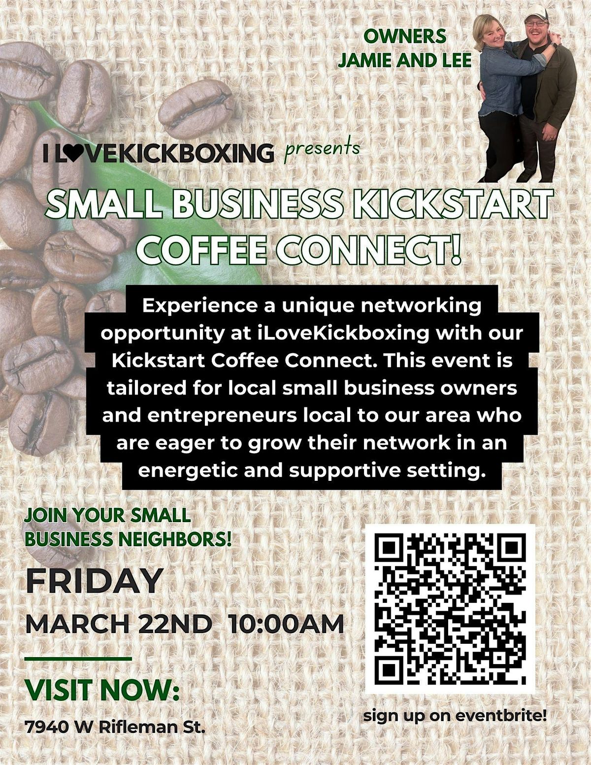 March Kickstart Coffee Connect, iLoveKickboxing Boise, 22 March 2024