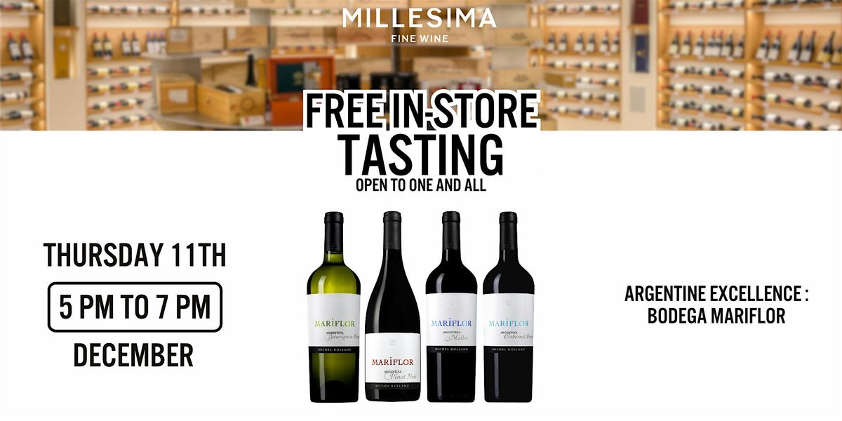 Free Wine Tasting - Argentine Excellence : Bodega Mariflor, 11 December | Event in New York | AllEvents