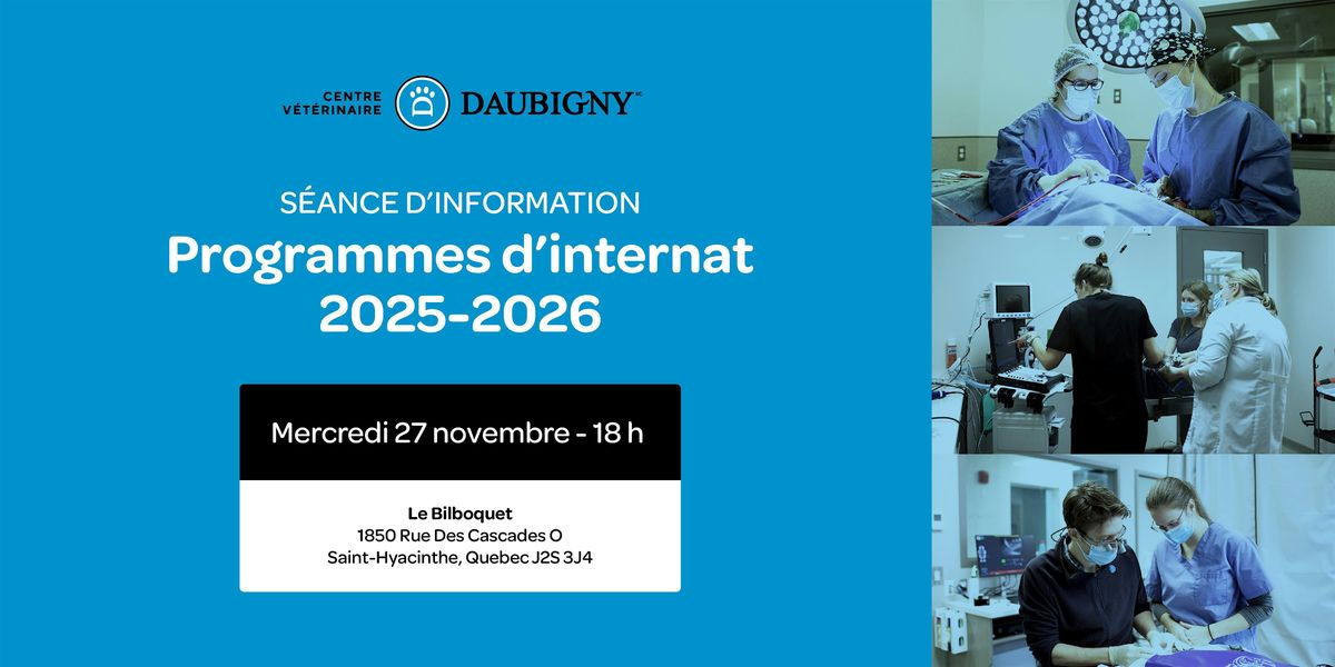 Séance d'information, 2 December | Event in Saint-Hyacinthe | AllEvents