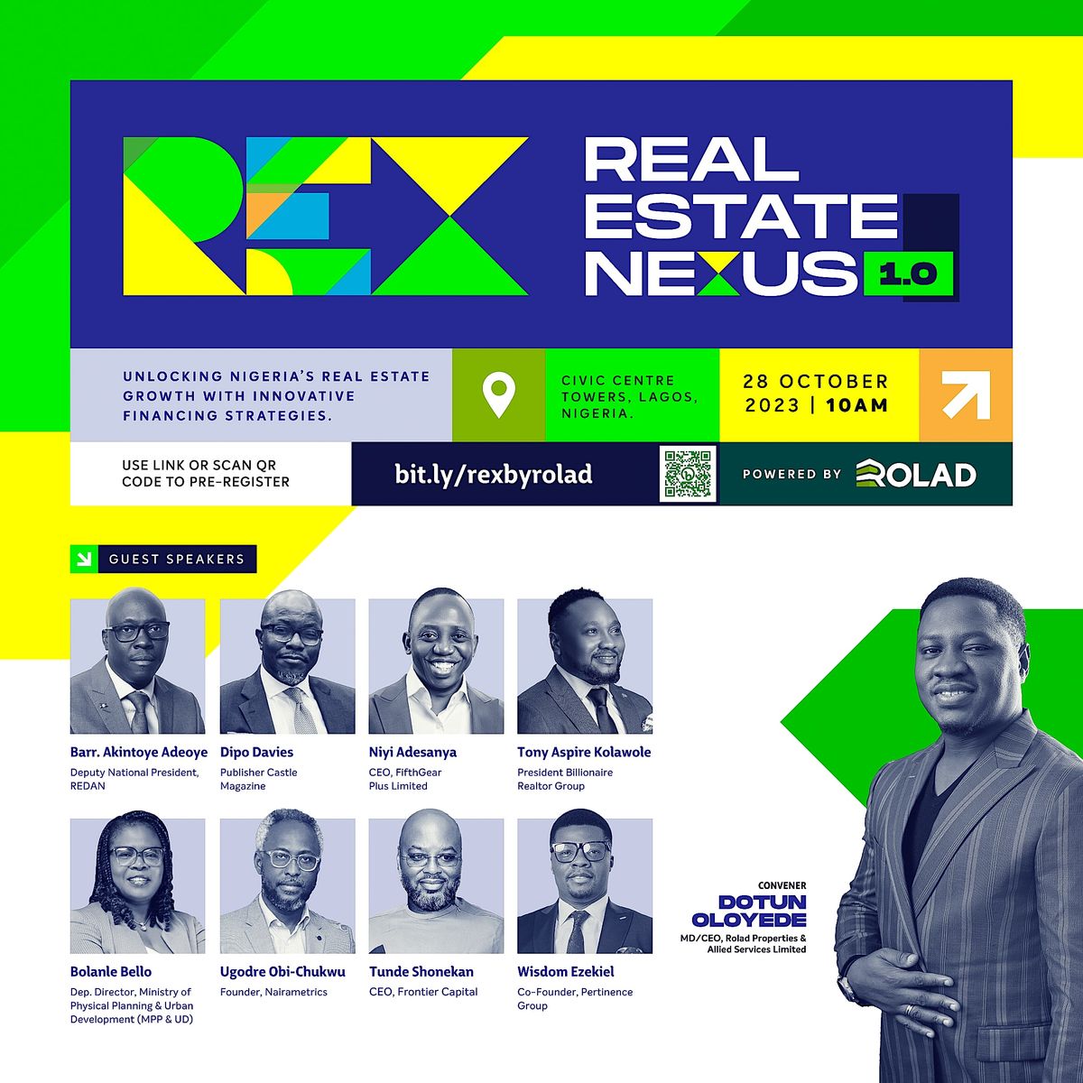 REAL ESTATE NEXUS CONFERENCE [REX 1.0 by Rolad], Civic Towers, Lagos