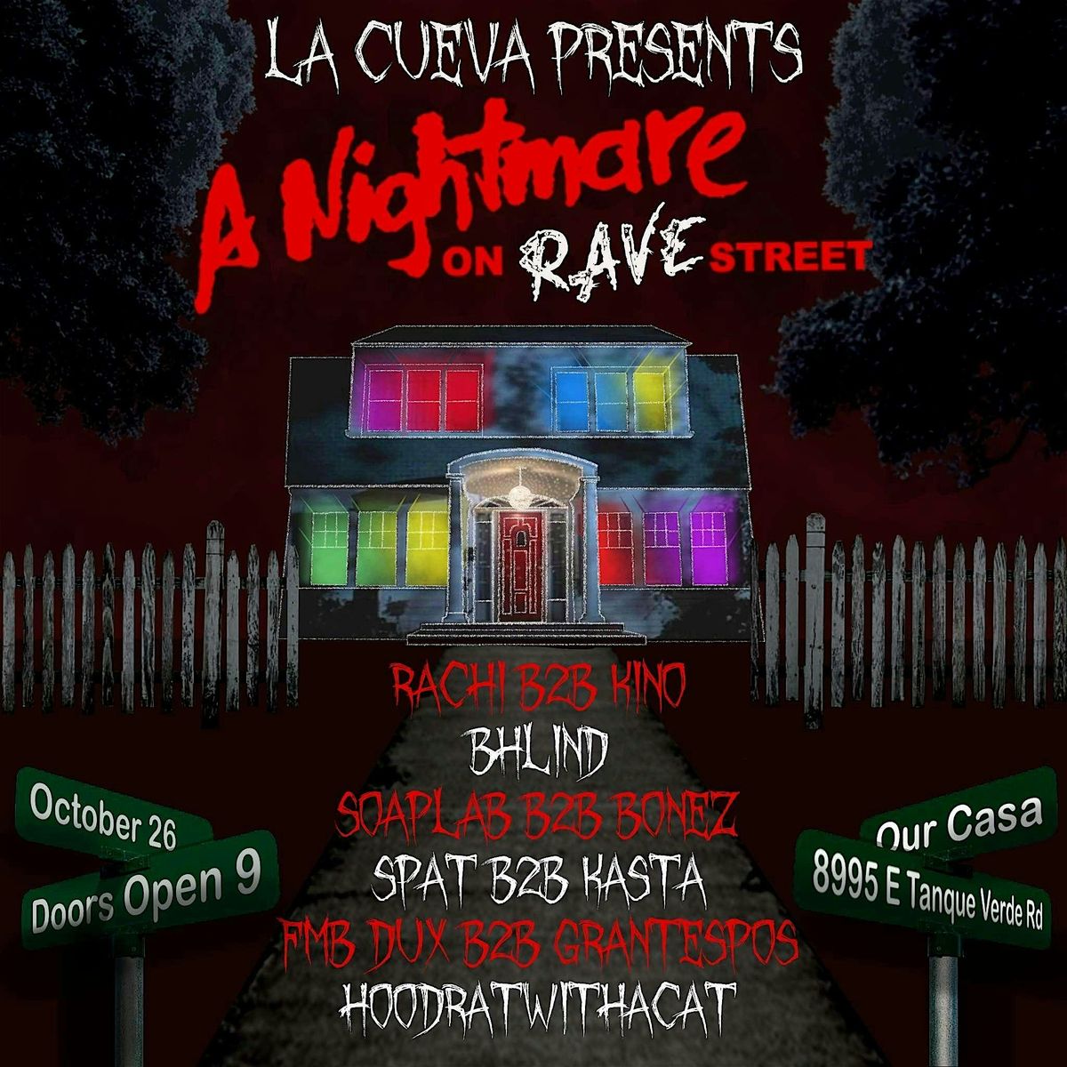 A Nightmare On Rave Street, 8995 E Tanque Verde Rd, Tucson, 26 October ...