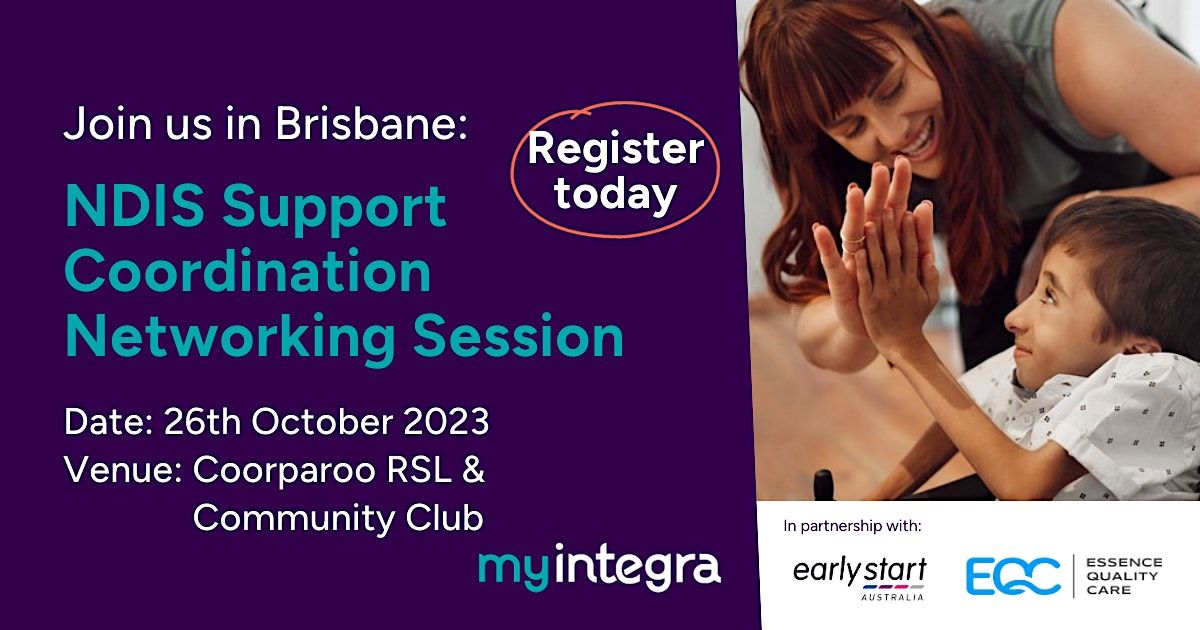 PACE NDIS Support Coordination Networking Session by MyIntegra, Coorparoo RSL & Community Club