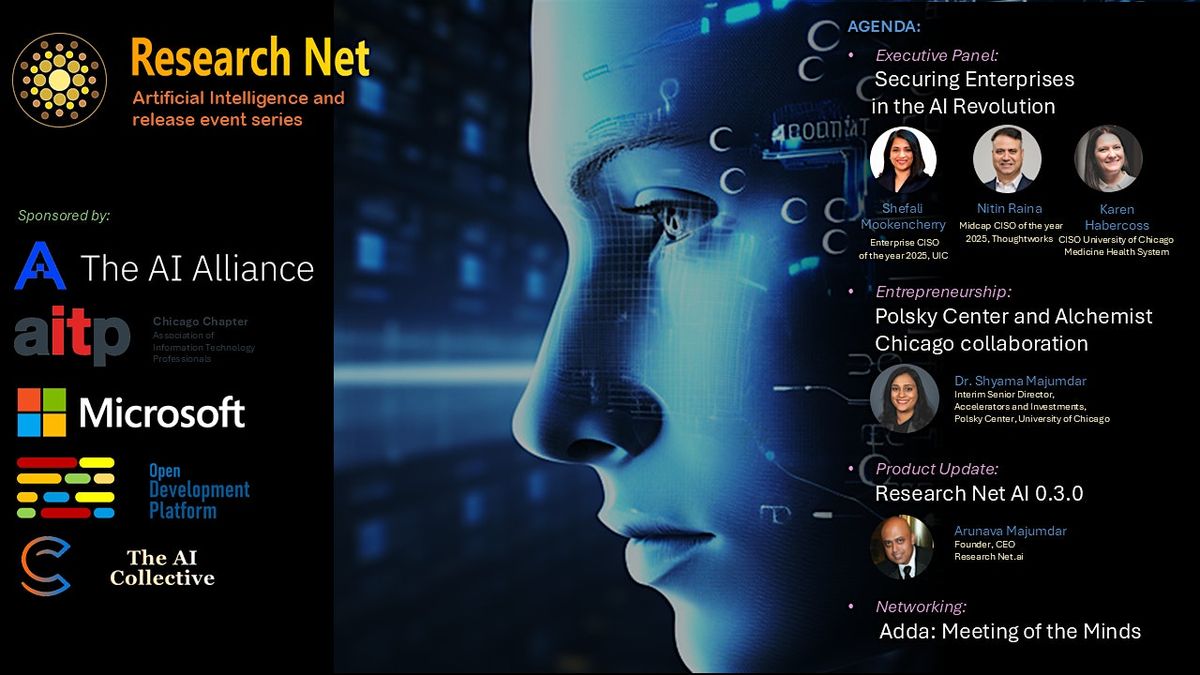 AI Alliance: Research Net series: AI Security and Polsky Center startups, 17 December | Event in Chicago | AllEvents